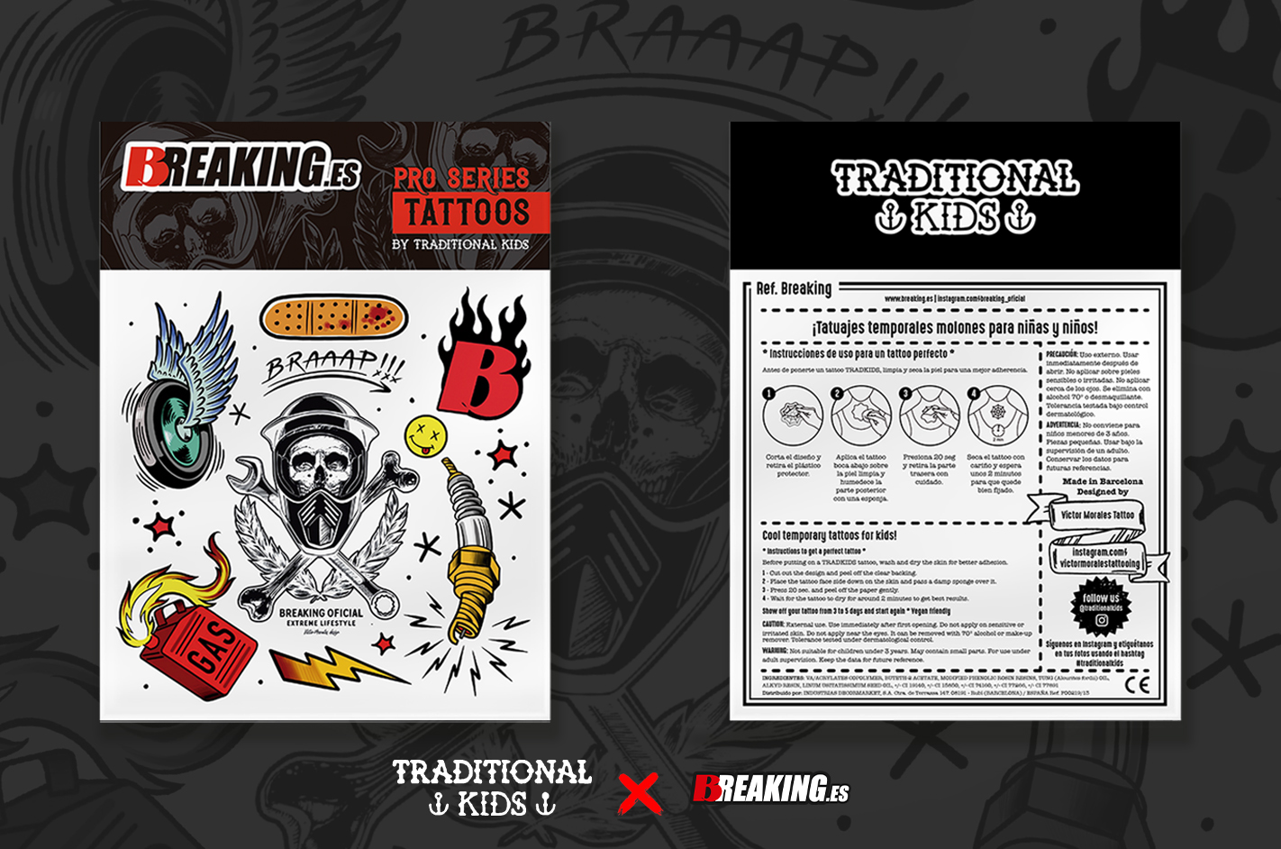 tattoos Breaking Pro series by Traditional Kids
